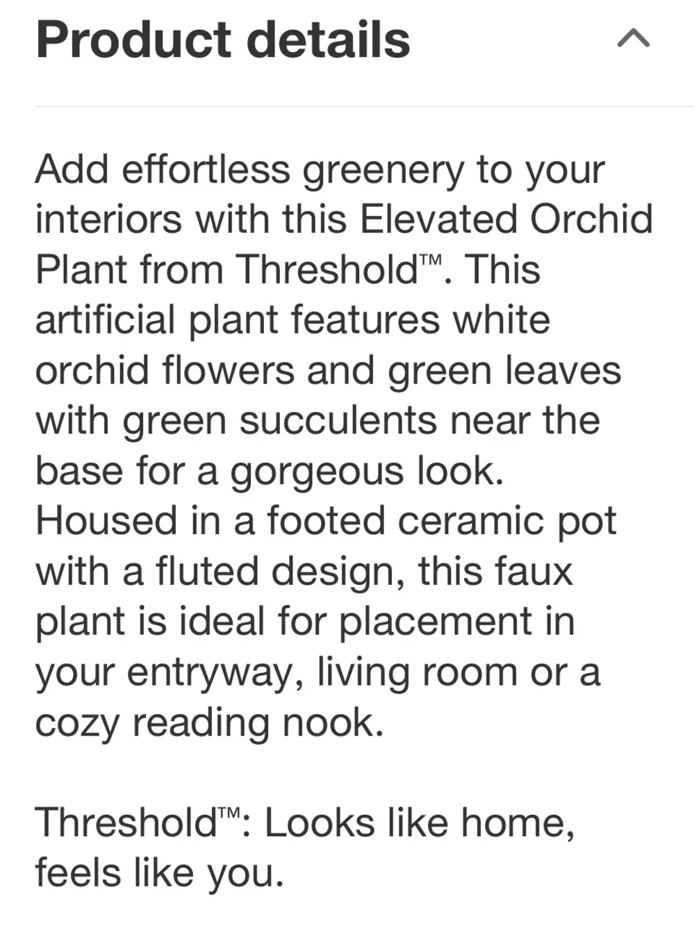 THRESHOLD NWT 22